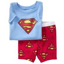 Monsters 2015 Summer Boys Pajamas Suits Short Sleeve Pijama Children Pyjama Sets Free Shipping