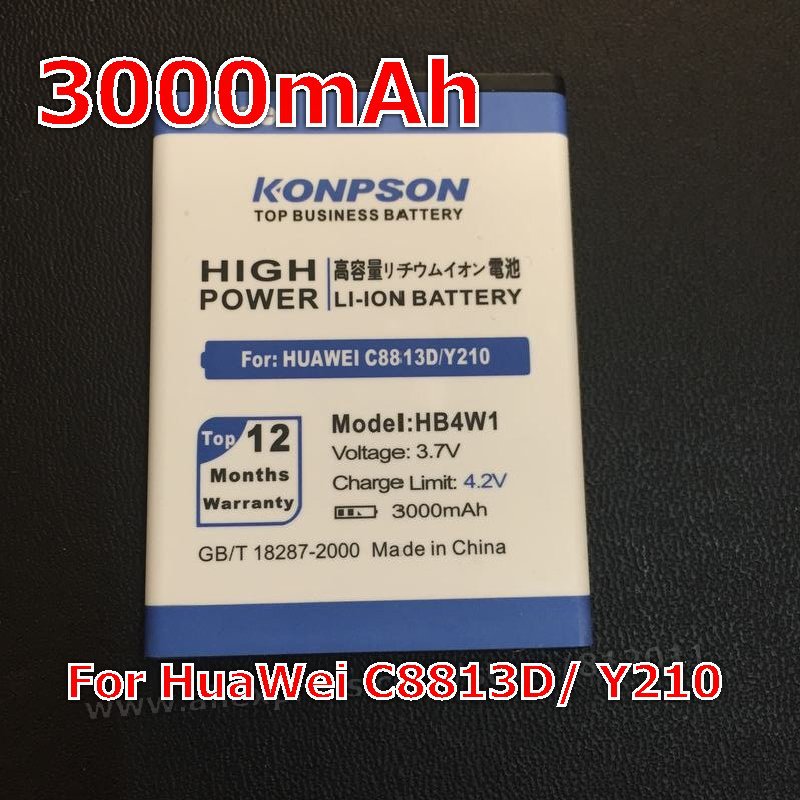 3000 MAh HB4W1   HuaWei G510 Y210 C8813 G520 C8813Q C8813D G525 T8951   .  .  