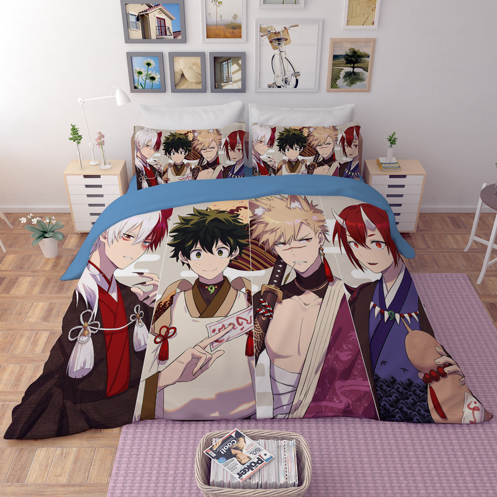Mxdfafa Anime My Hero Academia Duvet Cover Set 3d Bedding Sets