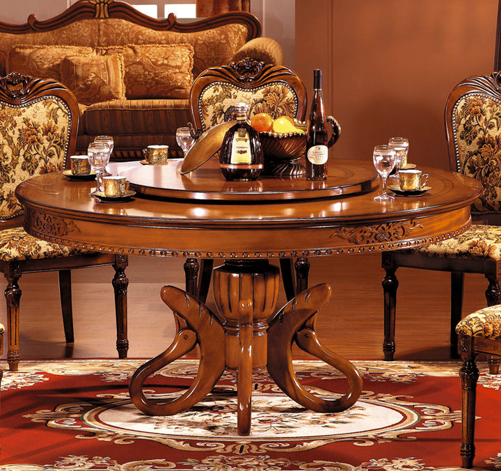 Compra mesa redonda de comedor de madera maciza online al por ... Busco comedor en ospor tunida en caoba