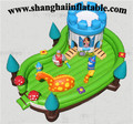 2016 POPULAR indoor and outdoor inflatable playground Kids inflatable bouncer obstacle inflatable island for children