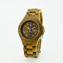 Nueva llegada vendedora caliente BEWELL Unisex verde madera de sándalo ébano reloj de calidad superior de reloj de madera con caja de regalo 1 unids envío gratis