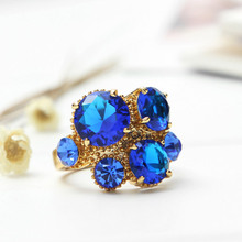 Neoglory AAA Zircon Rhinestone Engegement Finger Rings for Women Fashion Jewelry Accessories Brand Gothic 2015 New