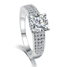 Brand Design New Luxury fashion SWA Austria Crystal Ring Jewelry wedding engagement party Plating Platinum rings