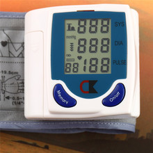 Automatic Wrist digital lcd blood pressure monitor portable Tonometer Meter for blood pressure meter oximetro de dedo