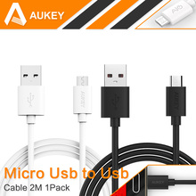 Aukey 6.6ft / 2m Micro USB Cable Universal Quick Charge Cable Charging Adapter for Samsung galaxy S6 S5 Sony HTC Smartphones etc