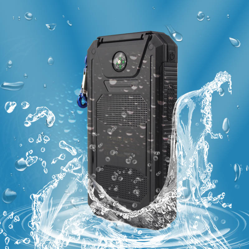 Travel Waterproof Solar Power Bank 10000mah Dual USB LED External Battery Solar Charger Powebank For phone Camping SOS Travel Waterproof Solar Power Bank 10000mah Dual USB LED External Battery Solar Charger Powebank For phone Camping SOS