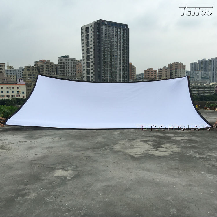 60-150 Inch 16:9 Film Theater Movie Projection Screen Canvas Projector Curtain