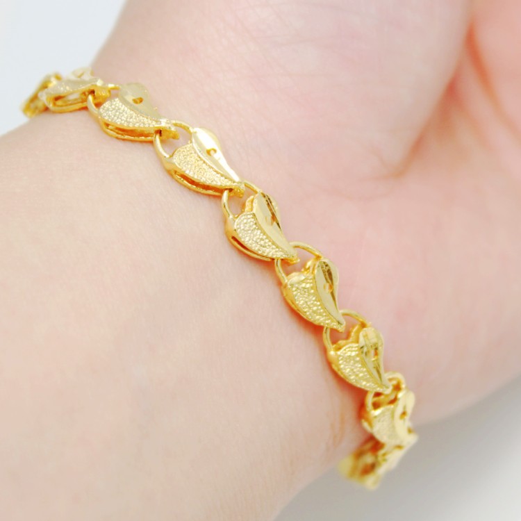 fashion 24k plated yellow gold bracelet 3 bag connected gold s bracelet alluvial fashion 24k plated yellow gold bracelet 3 bag connected gold s bracelet alluvial