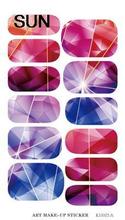 Water Transfer Foil Nails Art Sticker Colored Bright Crystal Design Nail Sticker Manicure Decor Tools Nail