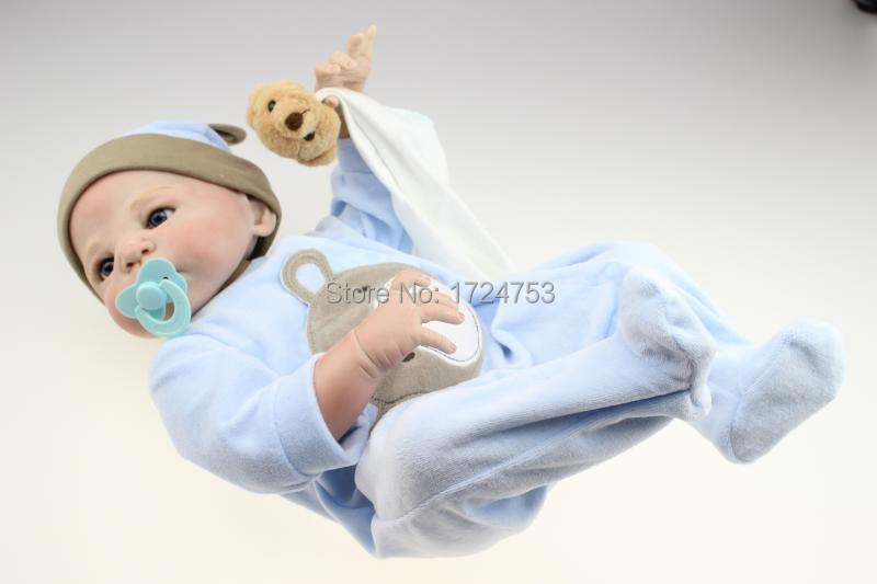 Wholesale cute Newborn Baby Dolls Look Real Realistic Baby Dolls For Kids Gift full Vinyl 23 Inch Reborn Baby Dolls for Sale