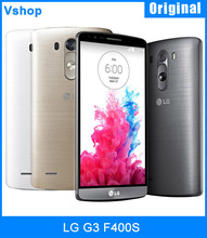 Unlocked Original LG G3 F400S ROM 32GB RAM 3GB Smartphone 5.5 inch 3000mAh Battery Snapdragon 801 Android 4.4 Mobile Phone