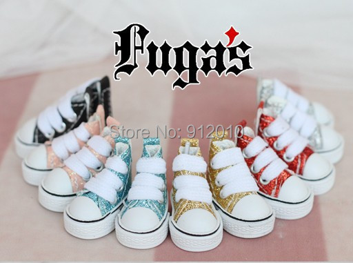 Lovely Shining Canvas Shoes for BJD 1/8  Lati-y OB Blythe Doll Shoes