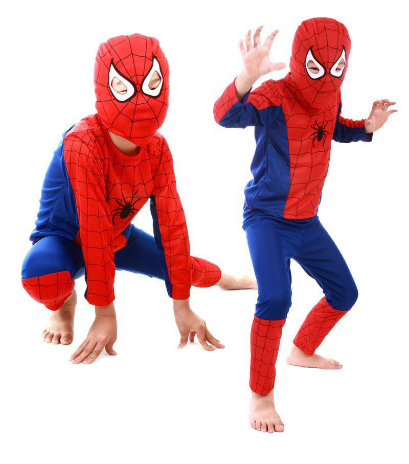 NEW Halloween Christmas Role play children Spiderman kids Superman Spider-man Batman suit boys girls clothing sets
