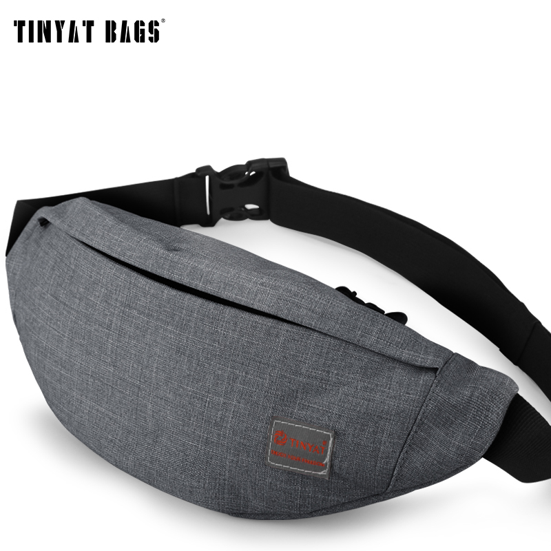 Men Male Sports Casual Functional Fanny Bag Waist Bag Money Phone Belt Bag T201 Gray