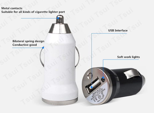 Micro Auto Universal 1 Port USB Car Charger For iPhone 5S samsung S5 iPad 2 1A