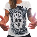 2016 3D Print Women White T Shirt Summer Female T shirt Women Punk Rock Clothing Tops