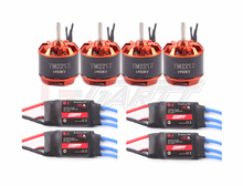 4pcs Simon K 20A Brushless ESC Quadcopter + 4 pcs TM 2212 1450KV Motor For DJI Phantom RC Quadcopter