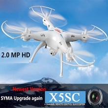 X5SC Headless Mode Quadcopter 4G With 2MP Camera RTF 2.4G 4CH 6 Axis Professional aerial RC Helicopter Free Card Reader Hot sale