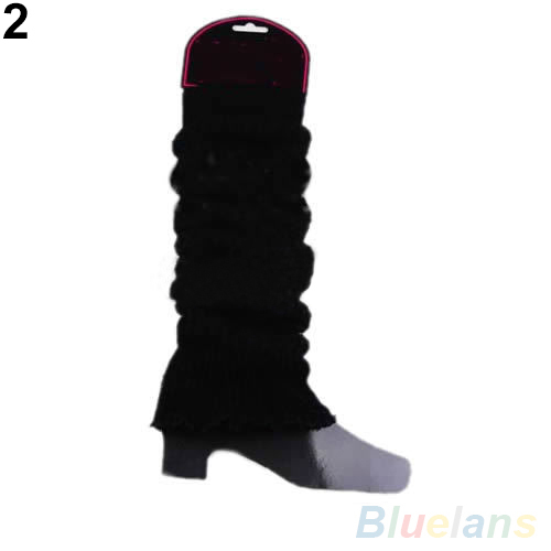 Women Winter Leg Warmers Long Knit Crochet Legging Boot Cover Stockings 1Q8Z 2U17