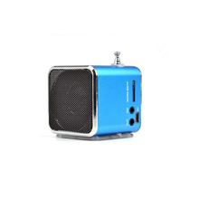 Micro SD TF Card Digita portable fm Radio Mini multi function Aluminum Speaker