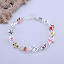 LKNSPCH220 925 jewelry silver plated bracelet, 925-sterling-silver development jewelry Colored Stone Bracelet /afsaiwza bscakjja