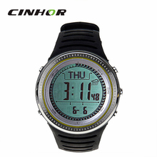 Sunroad FR802A mujeres moda diseño multifunción reloj deportivo reloj de pulsera Digital con luz de fondo Clor negro verde ( 1 x CR2032 )