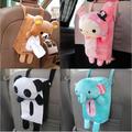 NAT Lovely Rectangle Cute Rabbit Bear Home Office Car Tissue Box Cover Holder Paper Box Small