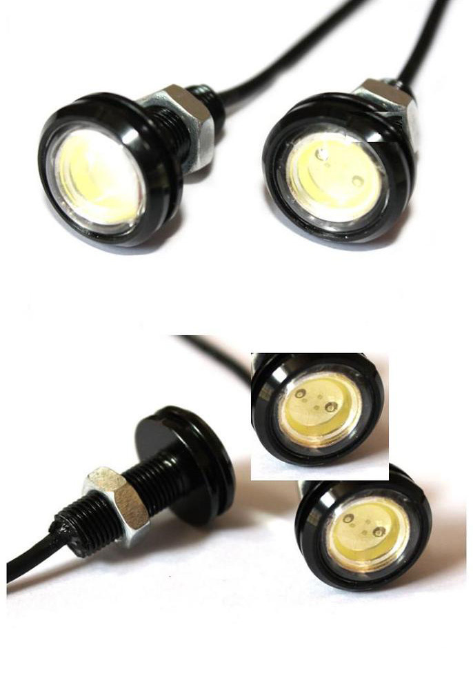 4 частей 23 мм 9 w ультра - тонкий лампа шнек из светодиодов обратное лёгкие чистая фары номерного знака плита рама лампа