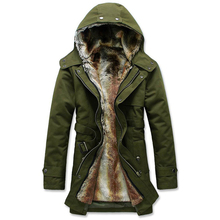 2013 New Arrival Men’s Winter Hooded Outwear Lined Coat with Waistband for Male M-XXXL Free Shipping MWM218
