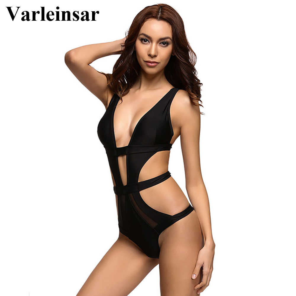 Sheer Mesh One Piece Swimsuit Swimsuits