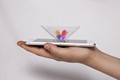 2pcs Smartphone Pyramid Projector 3D Hologram Pyramid Display Projector for Smartphone Universal for iOS Android