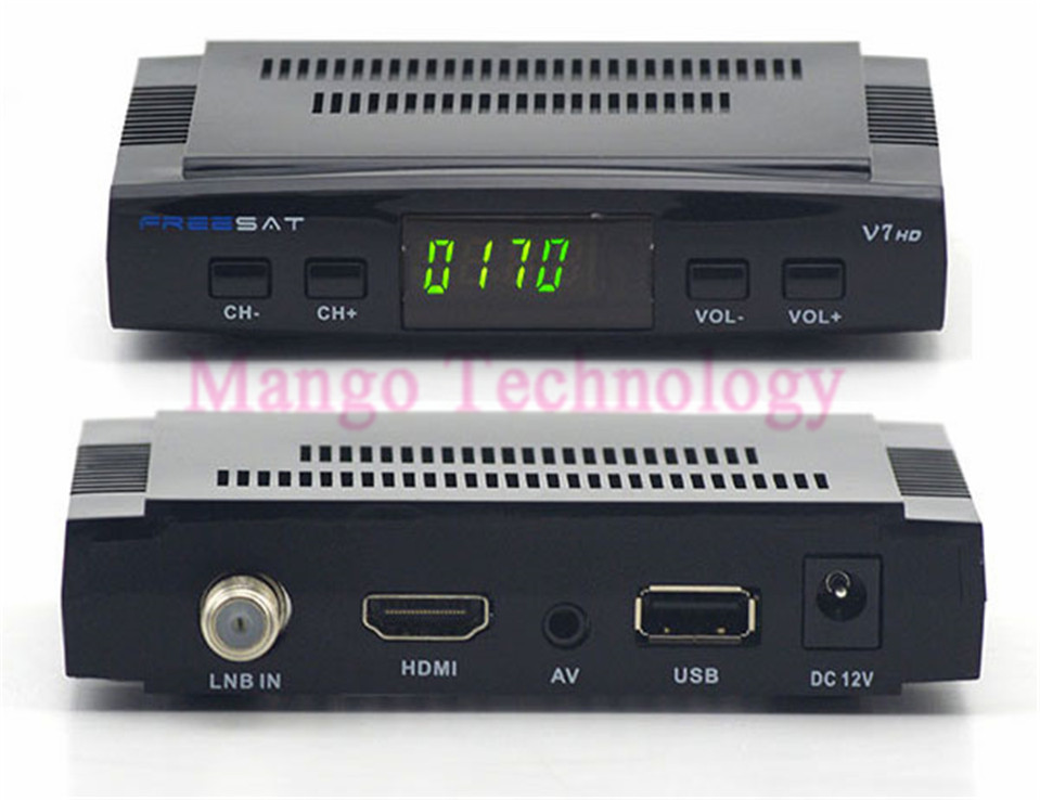 Selling Freesat V7 DVB-S2 Satellite TV Receiver Support PowerVu Biss Key Cccamd Newcamd Youtube Youporn USB Wifi Set Top Box