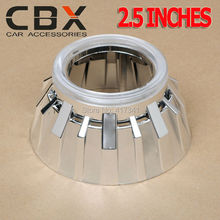 Free Shipping H4 H7 Mini 2 5 inches Bixenon Xenon Projector Lens with High Bright LED