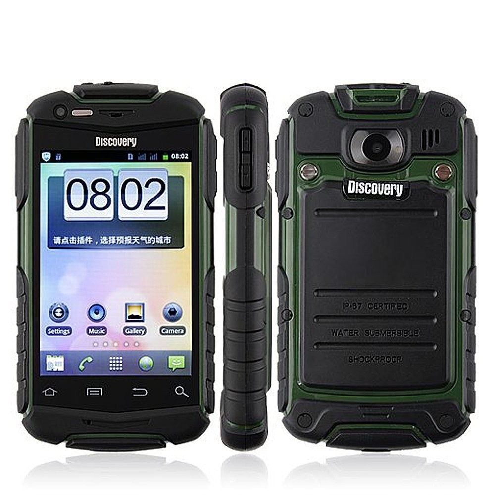 HOT sale Discovery V5 3G GPS WCDMA Android 4 0 Waterproof Cell Phone MTK6572 Dual core