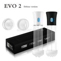 EVO 2 luxury gift box penis enlarge pump with dual sleeves masturbate function adult male sex