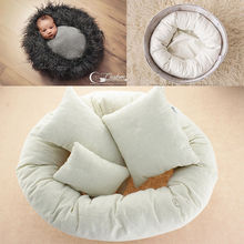 4Pcs Set Newborn Baby Infant Soft Cycle Ring Shape Cotton Pillow Photography Photo Prop