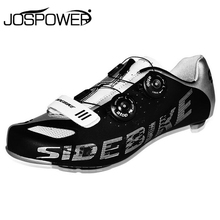 Sidebike Men Carbon Fiber Road Cycling Bike Shoes Breathable Bicycle Shoes Ultralight Self Locking Zapatillas Zapato Ciclismo