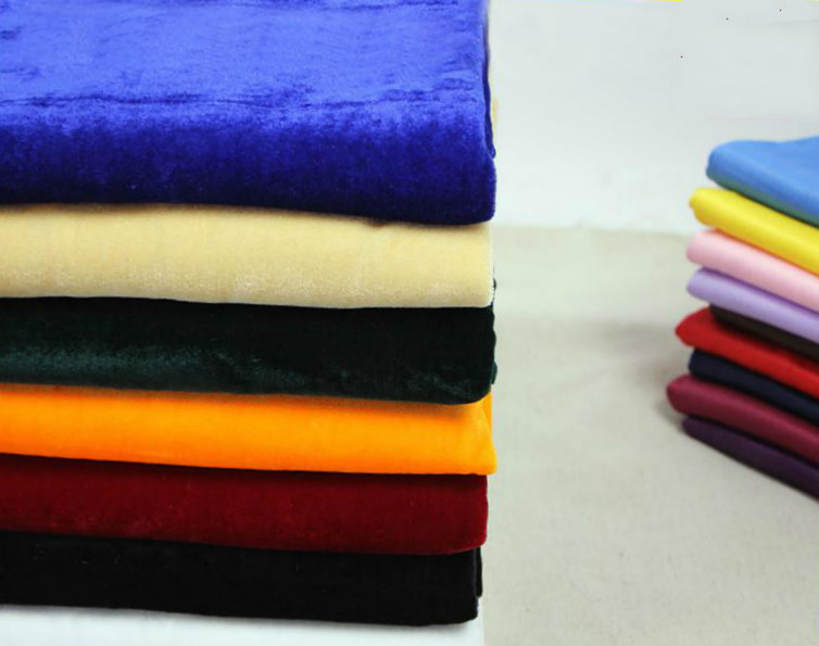 100*160cm Velvet Fabric Meter Plush Fleece Pleuche...