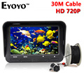 Free Shipping 30m 720P Professional Underwater Ice Fishing Camera Night Vision Fish Finder 6 Infrared LED