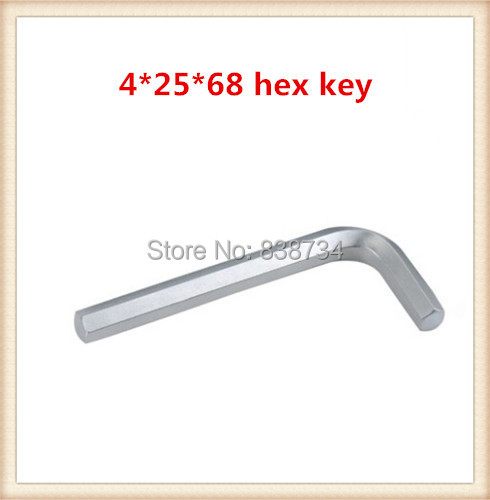 100pcs carbon steel nickel plated 4mm 68 screw allen key