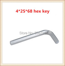 100pcs carbon steel nickel plated 4mm 68 screw allen key