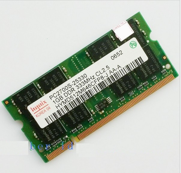 Hynix ddr1 1GB 2GB PC2700 DDR333 200PIN SODIMM Laptop MEMORY 1G 200-pin SO-DIMM RAM DDR Laptop Notebook MEMORY Free Shipping