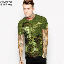 2016 Spring/summer harajuku new arrival 3D t shirt skull printed t-shirts men’s casual short sleeve t-shirt men/women tops tees