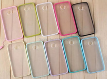 For Samsung Galaxy S6 G9200 Accessories PC TPU 2 in 1 Candy Color Transparent Back Body