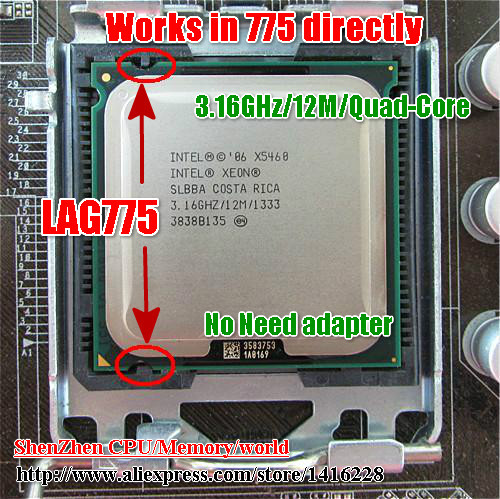 Xeon X5460  3.16  / 12  / 1333  LGA775    2 Quad q9650   LGA775    
