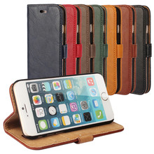 luxury Flip Pure color PU Leather Mobile Phone Case For iPhone 6 6S 4.7 “/ 6 6S Plus 5.5” Wallet Cover Cases With Card Slot