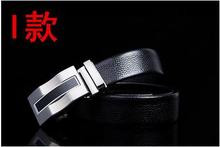 2016 New men belt head layer cowhide leather belt buckle belt automatically