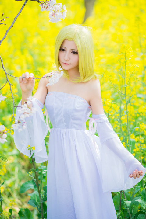 Hot Anime The Seven Deadly Sins Elaine Cosplay Costume Party Lolita White Dress Custom-made Fit For You