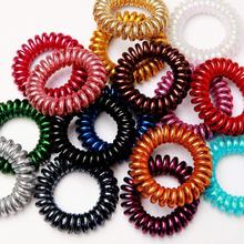 New 2015 girls women hair accessories gum for hair ring high quality Elastic Hair bands rope candy-colored telephone line